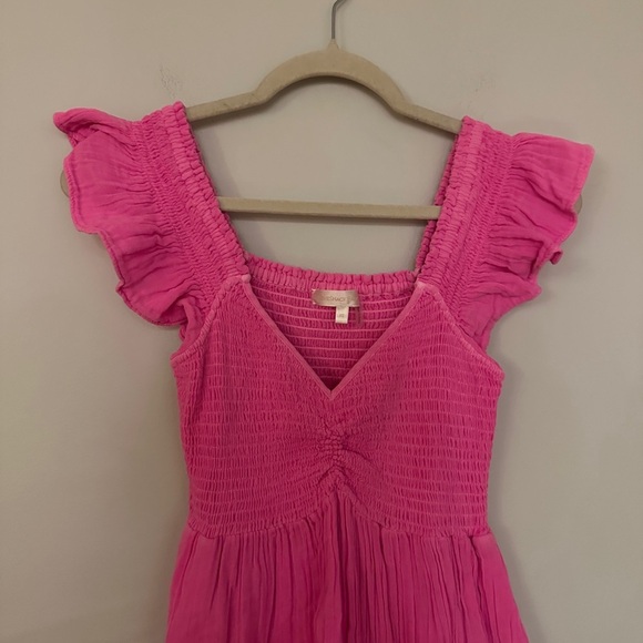 LoveShackFancy Athalia Mini Dress - Flirty Fuchsia - Size XS - Picture 10 of 16